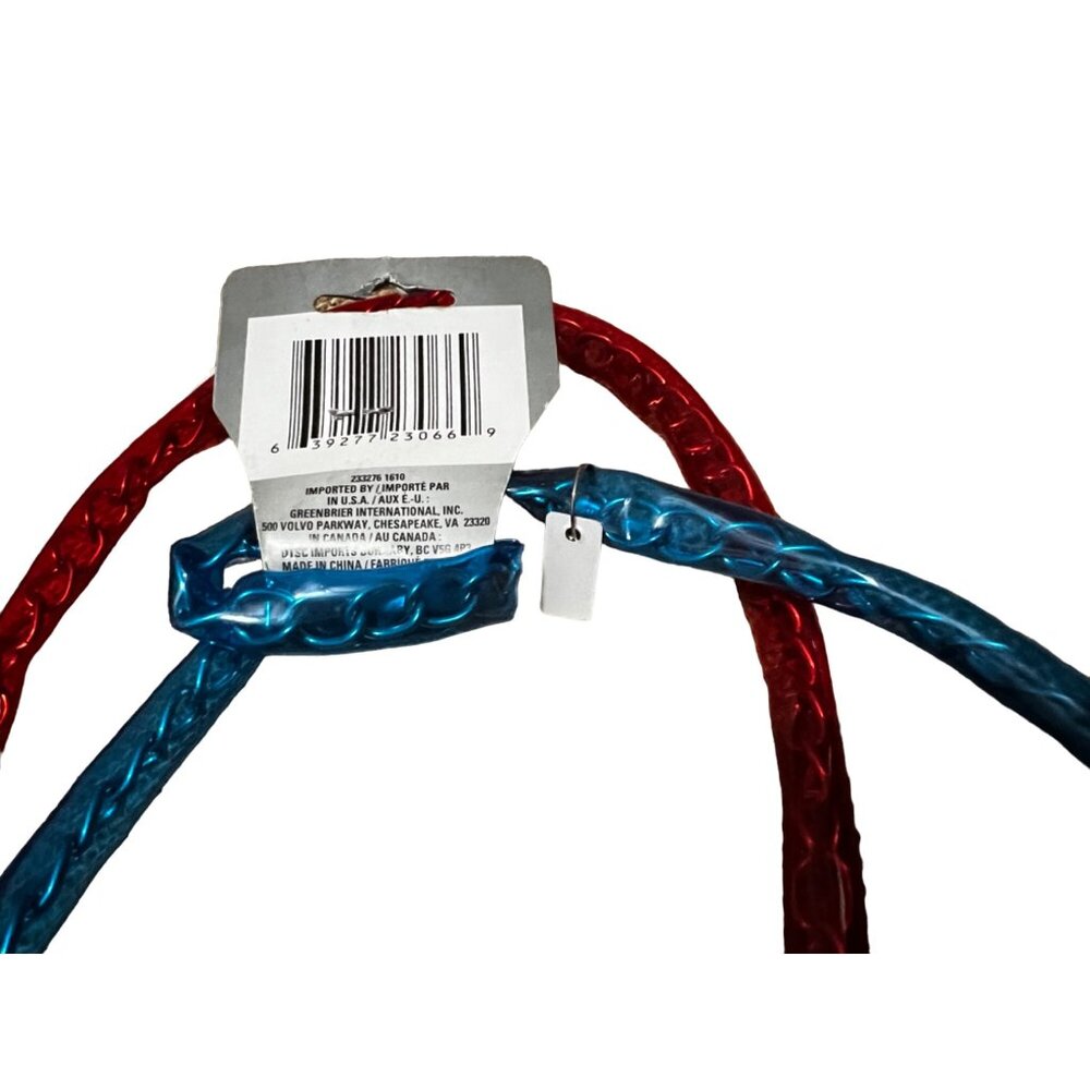 Tool Bench 22 Inch Dual Combination Chain Lock Red & Blue - Picture 5 of 5